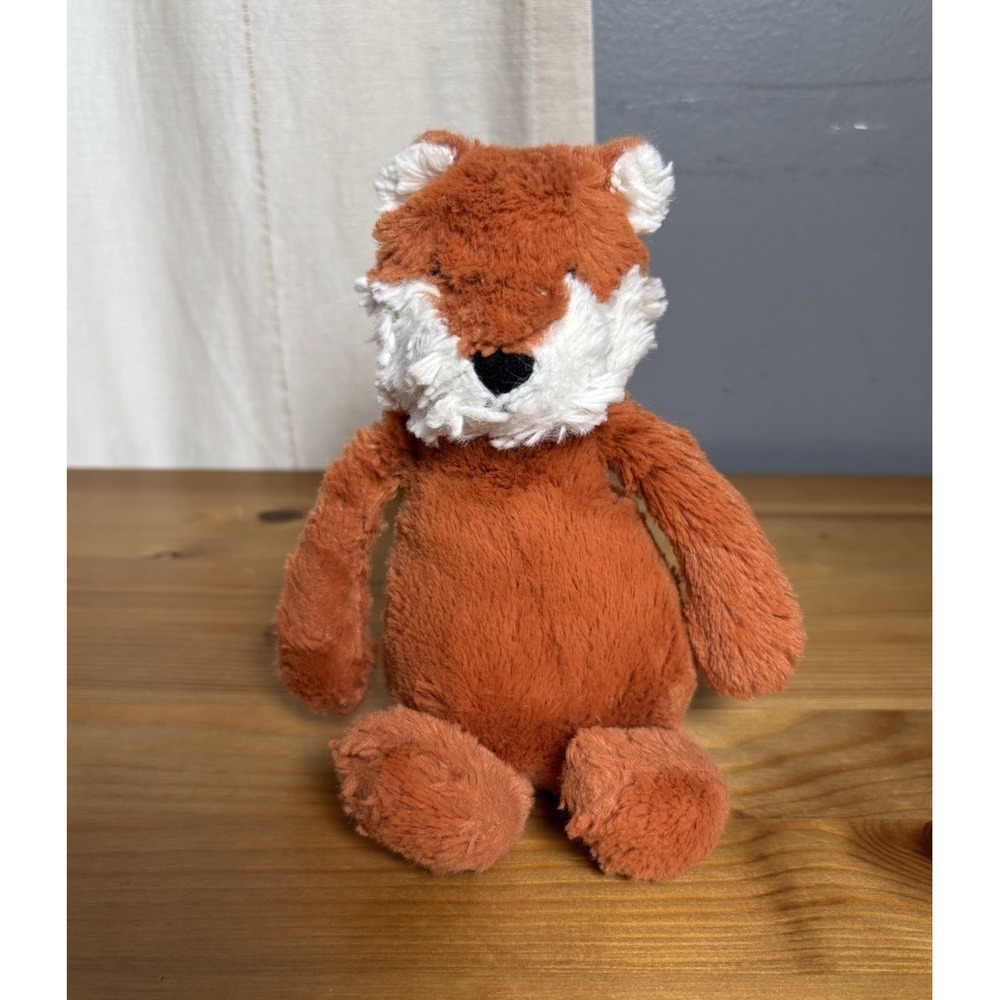Retired Jellycat Bashful Orange Fox Cub Plush Small 8" Stuffed Animal